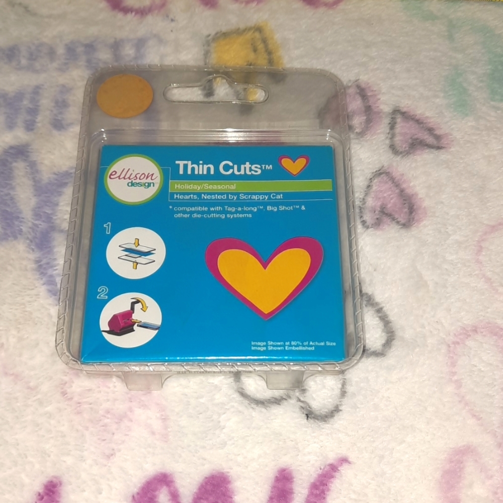 Ellison sizzix thin cuts Nested hearts